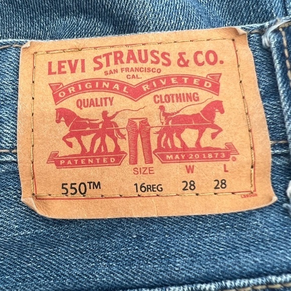 Levi’s 550 Relaxed Jeans Size 28 x 28 Boys - Picture 2 of 6